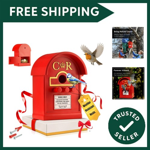 Postbox bird house for small - bird,