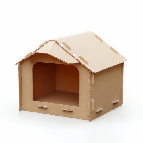 Corrugated plastic pet house - corrugated,