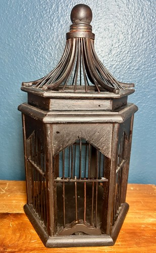 Gallerie wood bird cage - z,
