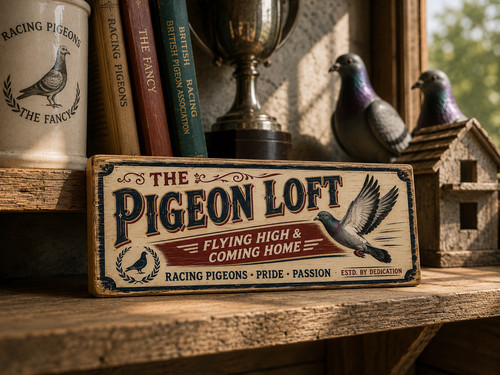 Loft racing pigeon - racing, wooden