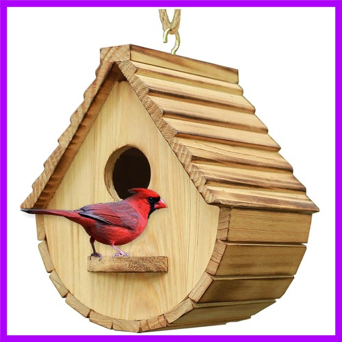 Bird house for outside wood - bird,
